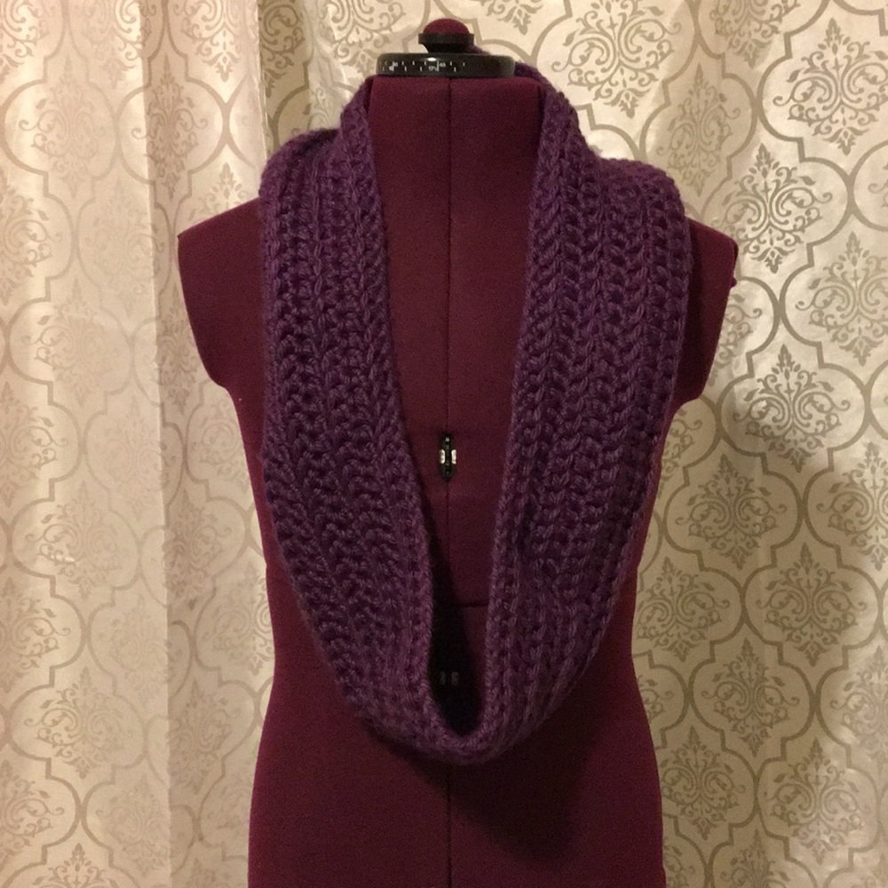 Crocheted Infinity Scarf - Picture 2 of 2